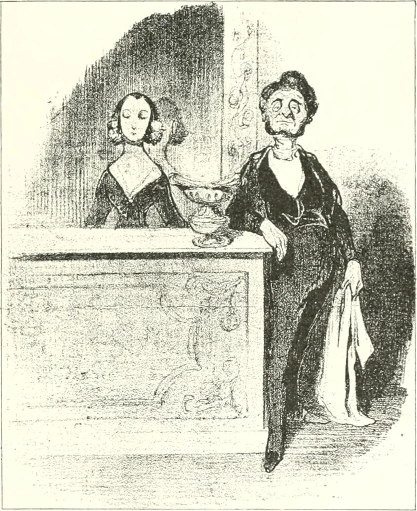 An illustration from XIXe [i.e. Dix-neuvième] siècle (en France); classes - moeurs - usages - costumes - inventions. Ouvrage illustré d'un front. chromotypographique, de 16 planches coloriées aux patrons, de 36 entetes et lettres ornées et de 487 gravures (dont 24 tirées hors texte) d'après les principaux artistes du siècle, 1893, leaf 644