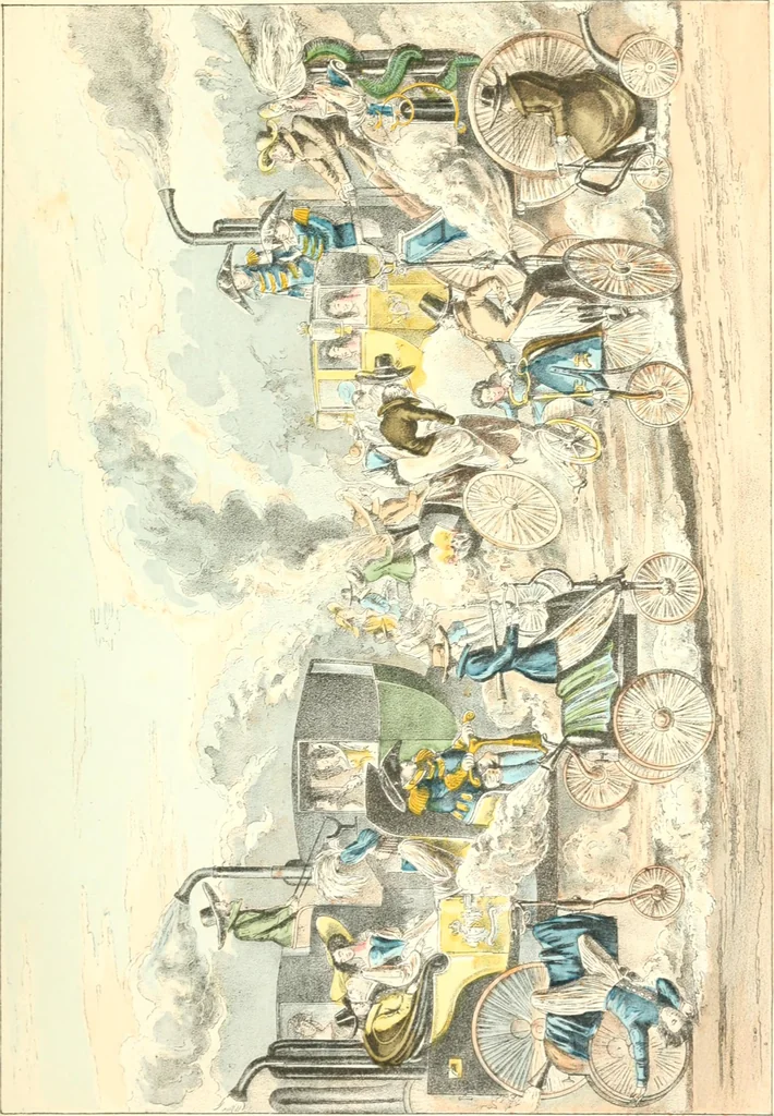 An illustration from XIXe [i.e. Dix-neuvième] siècle (en France); classes - moeurs - usages - costumes - inventions. Ouvrage illustré d'un front. chromotypographique, de 16 planches coloriées aux patrons, de 36 entetes et lettres ornées et de 487 gravures (dont 24 tirées hors texte) d'après les principaux artistes du siècle, 1893, leaf 662