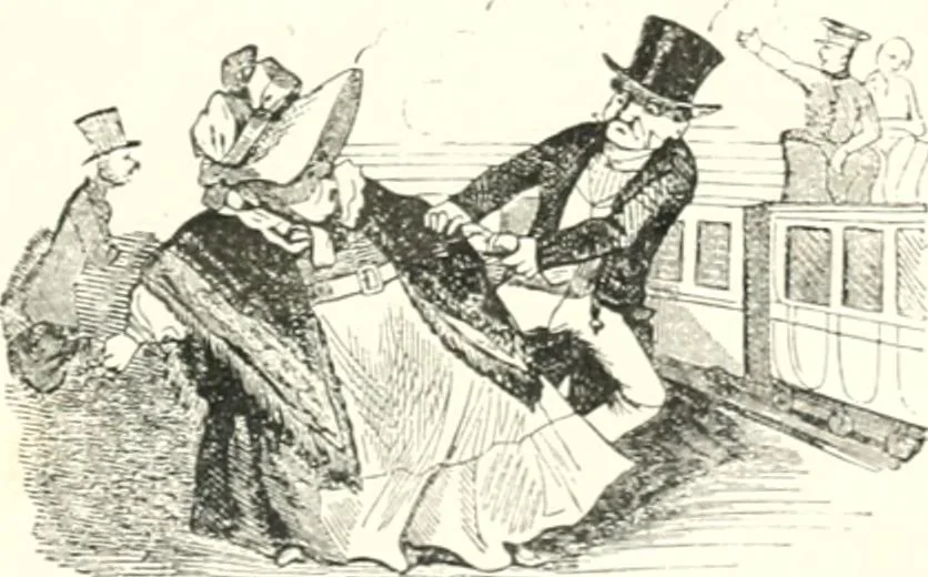 An illustration from XIXe [i.e. Dix-neuvième] siècle (en France); classes - moeurs - usages - costumes - inventions. Ouvrage illustré d'un front. chromotypographique, de 16 planches coloriées aux patrons, de 36 entetes et lettres ornées et de 487 gravures (dont 24 tirées hors texte) d'après les principaux artistes du siècle, 1893, leaf 672