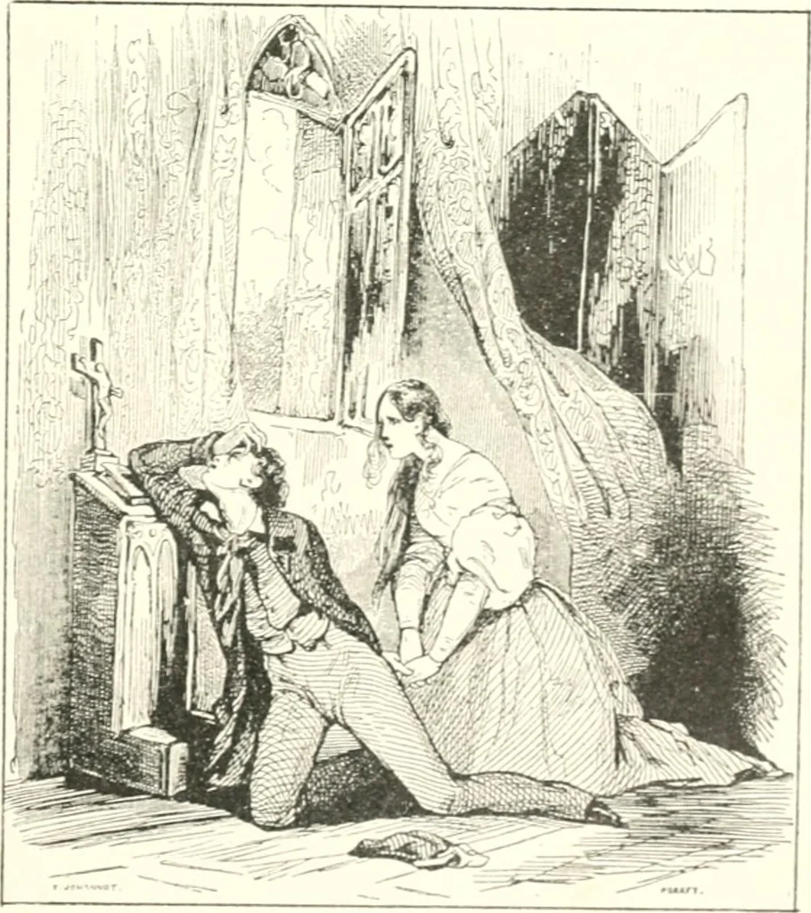 An illustration from XIXe [i.e. Dix-neuvième] siècle (en France); classes - moeurs - usages - costumes - inventions. Ouvrage illustré d'un front. chromotypographique, de 16 planches coloriées aux patrons, de 36 entetes et lettres ornées et de 487 gravures (dont 24 tirées hors texte) d'après les principaux artistes du siècle, 1893, leaf 704
