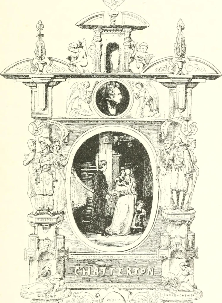 An illustration from XIXe [i.e. Dix-neuvième] siècle (en France); classes - moeurs - usages - costumes - inventions. Ouvrage illustré d'un front. chromotypographique, de 16 planches coloriées aux patrons, de 36 entetes et lettres ornées et de 487 gravures (dont 24 tirées hors texte) d'après les principaux artistes du siècle, 1893, leaf 710