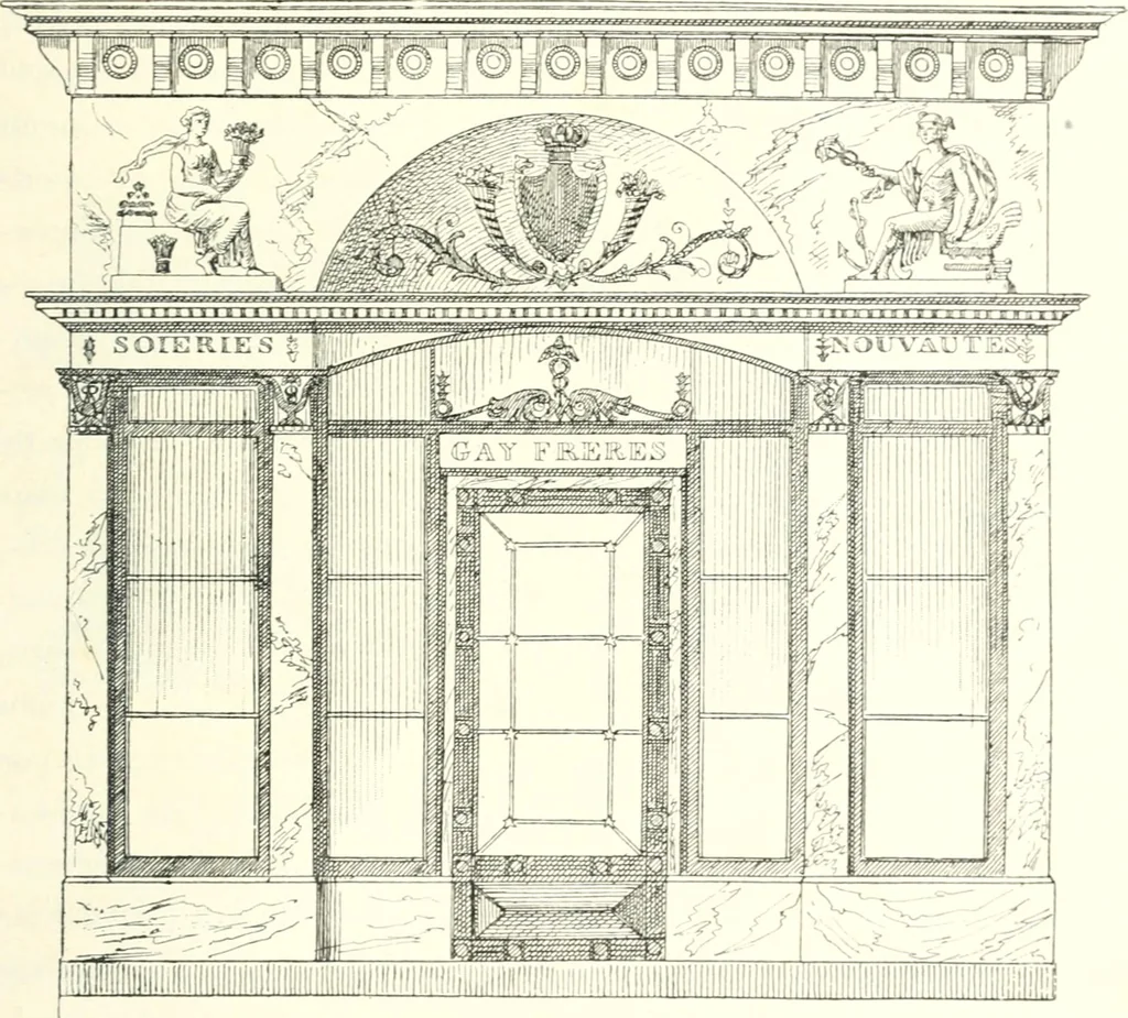 An illustration from XIXe [i.e. Dix-neuvième] siècle (en France); classes - moeurs - usages - costumes - inventions. Ouvrage illustré d'un front. chromotypographique, de 16 planches coloriées aux patrons, de 36 entetes et lettres ornées et de 487 gravures (dont 24 tirées hors texte) d'après les principaux artistes du siècle, 1893, leaf 736
