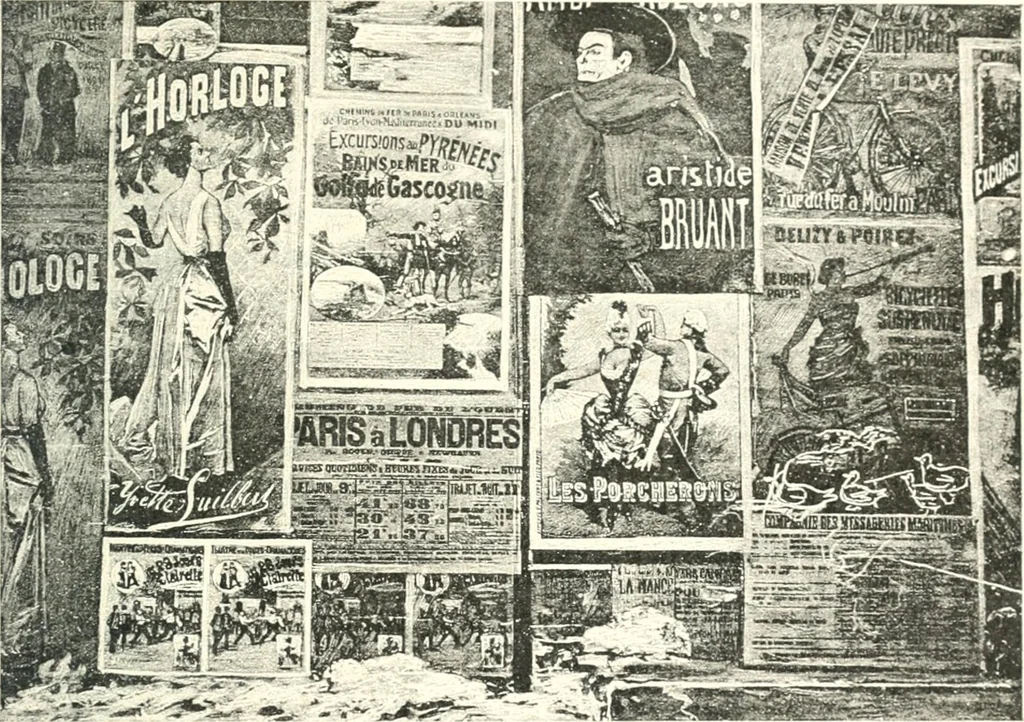 An illustration from XIXe [i.e. Dix-neuvième] siècle (en France); classes - moeurs - usages - costumes - inventions. Ouvrage illustré d'un front. chromotypographique, de 16 planches coloriées aux patrons, de 36 entetes et lettres ornées et de 487 gravures (dont 24 tirées hors texte) d'après les principaux artistes du siècle, 1893, leaf 742