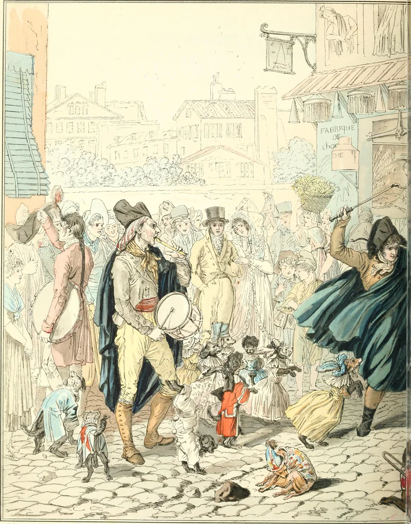 An illustration from XIXe [i.e. Dix-neuvième] siècle (en France); classes - moeurs - usages - costumes - inventions. Ouvrage illustré d'un front. chromotypographique, de 16 planches coloriées aux patrons, de 36 entetes et lettres ornées et de 487 gravures (dont 24 tirées hors texte) d'après les principaux artistes du siècle, 1893, leaf 785
