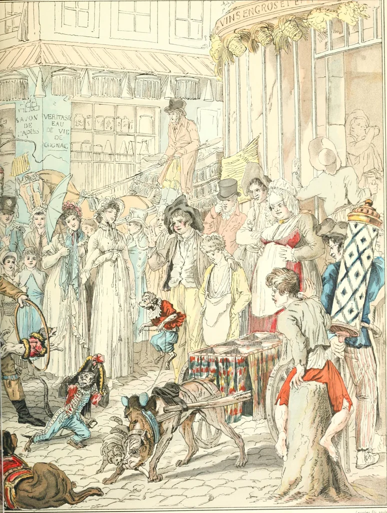An illustration from XIXe [i.e. Dix-neuvième] siècle (en France); classes - moeurs - usages - costumes - inventions. Ouvrage illustré d'un front. chromotypographique, de 16 planches coloriées aux patrons, de 36 entetes et lettres ornées et de 487 gravures (dont 24 tirées hors texte) d'après les principaux artistes du siècle, 1893, leaf 786