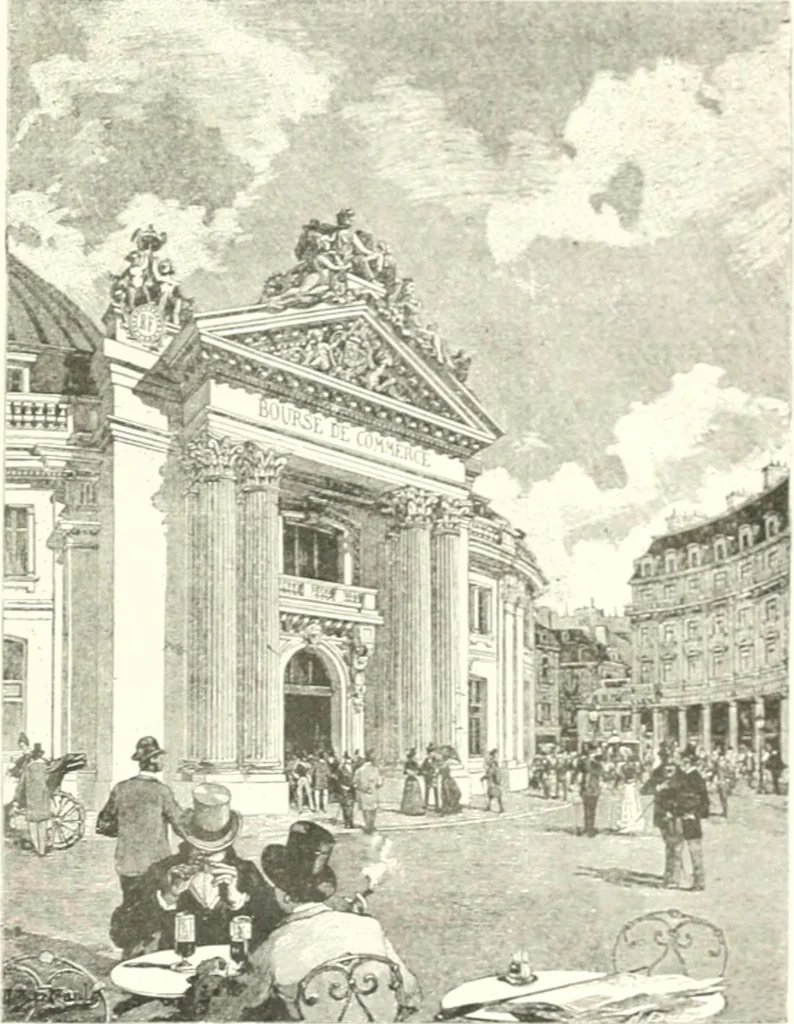 An illustration from XIXe [i.e. Dix-neuvième] siècle (en France); classes - moeurs - usages - costumes - inventions. Ouvrage illustré d'un front. chromotypographique, de 16 planches coloriées aux patrons, de 36 entetes et lettres ornées et de 487 gravures (dont 24 tirées hors texte) d'après les principaux artistes du siècle, 1893, leaf 798