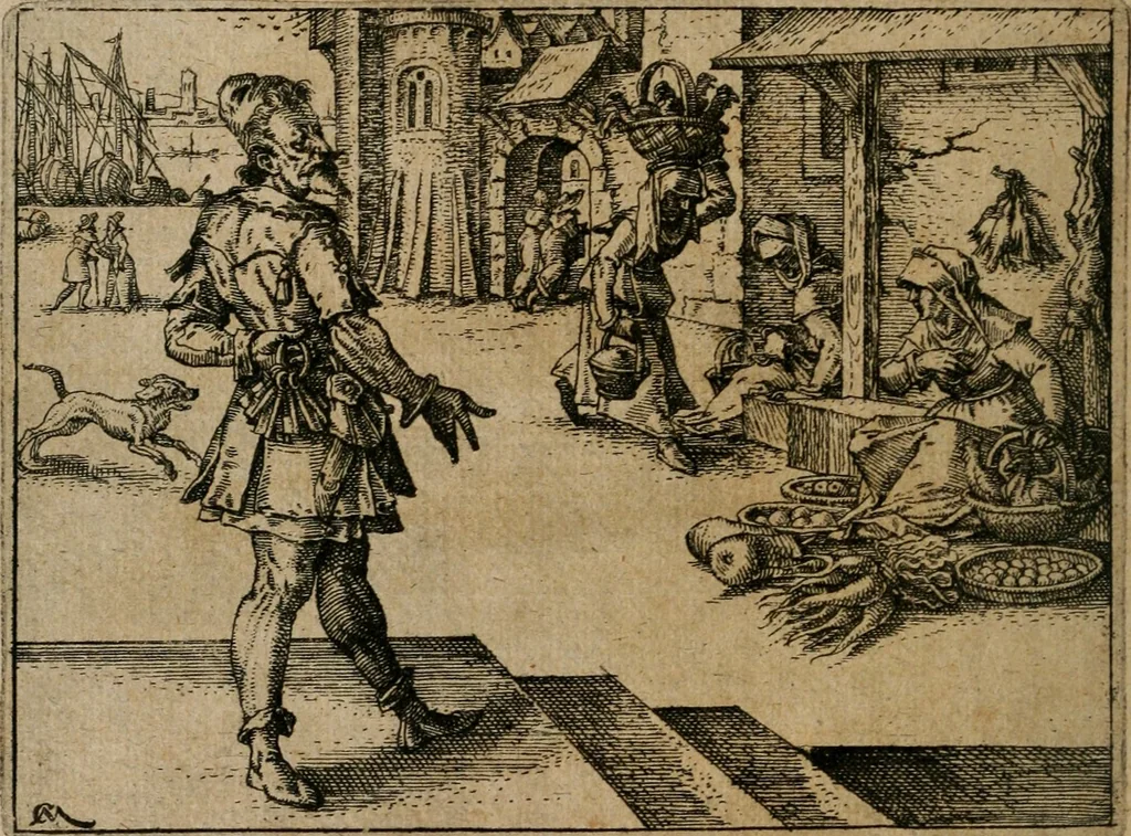 An illustration from XL [i.e. Quadraginta] emblemata miscella nova : Das ist : XL. underschiedliche Auszerlesene newradierte Kunststuck, 1622, leaf 13