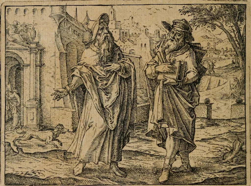 An illustration from XL [i.e. Quadraginta] emblemata miscella nova : Das ist : XL. underschiedliche Auszerlesene newradierte Kunststuck, 1622, leaf 17