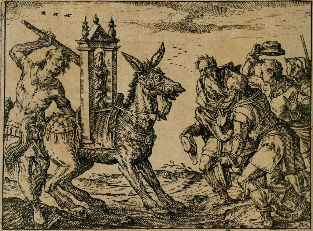 An illustration from XL [i.e. Quadraginta] emblemata miscella nova : Das ist : XL. underschiedliche Auszerlesene newradierte Kunststuck, 1622, leaf 19