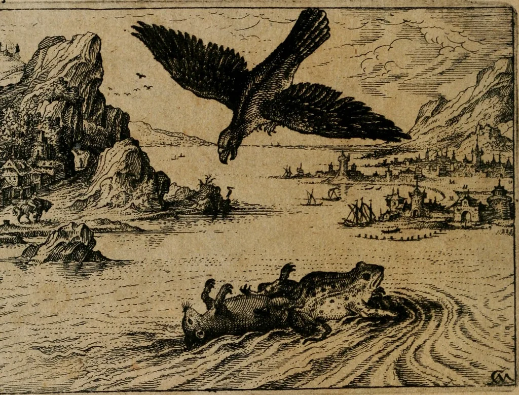An illustration from XL [i.e. Quadraginta] emblemata miscella nova : Das ist : XL. underschiedliche Auszerlesene newradierte Kunststuck, 1622, leaf 23