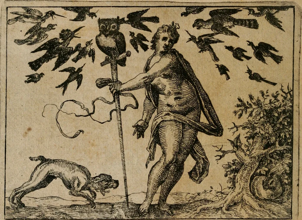 An illustration from XL [i.e. Quadraginta] emblemata miscella nova : Das ist : XL. underschiedliche Auszerlesene newradierte Kunststuck, 1622, leaf 25