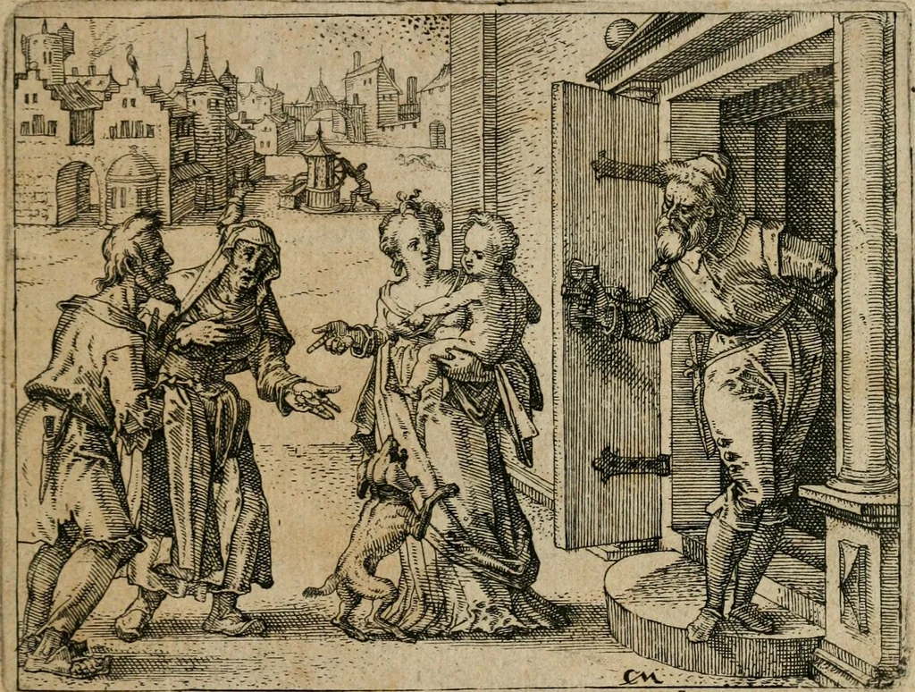 An illustration from XL [i.e. Quadraginta] emblemata miscella nova : Das ist : XL. underschiedliche Auszerlesene newradierte Kunststuck, 1622, leaf 26