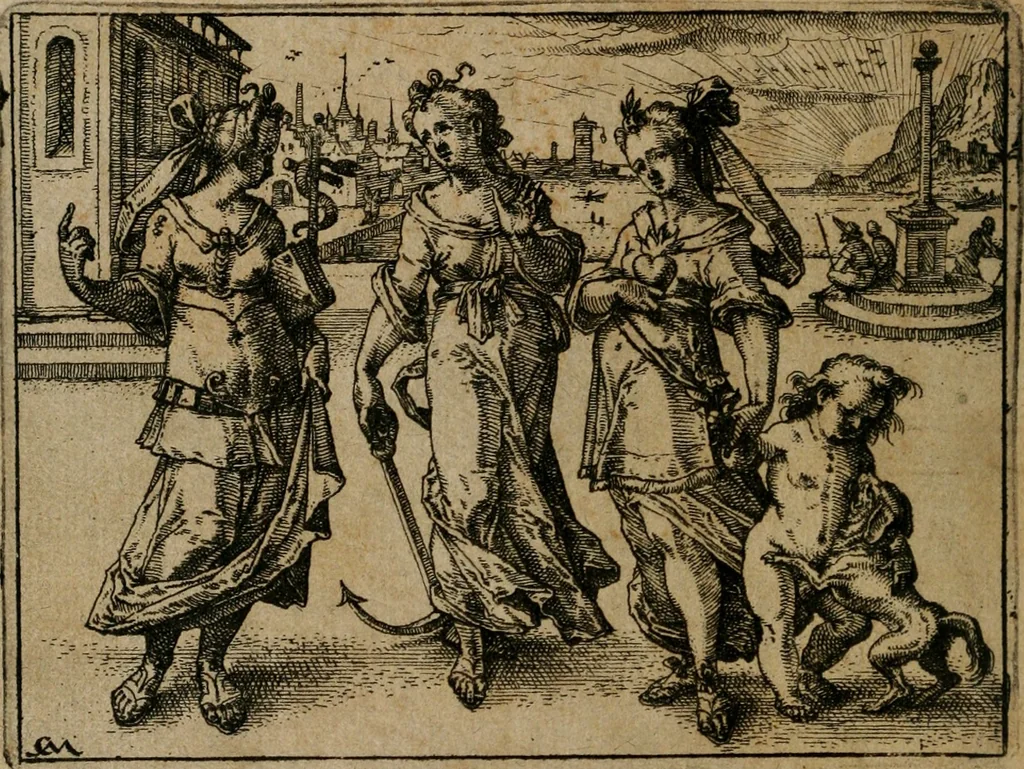 An illustration from XL [i.e. Quadraginta] emblemata miscella nova : Das ist : XL. underschiedliche Auszerlesene newradierte Kunststuck, 1622, leaf 29
