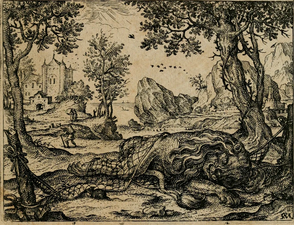 An illustration from XL [i.e. Quadraginta] emblemata miscella nova : Das ist : XL. underschiedliche Auszerlesene newradierte Kunststuck, 1622, leaf 34