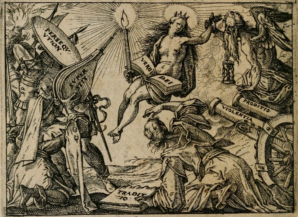 An illustration from XL [i.e. Quadraginta] emblemata miscella nova : Das ist : XL. underschiedliche Auszerlesene newradierte Kunststuck, 1622, leaf 49