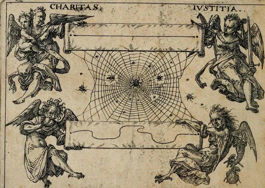 An illustration from XL [i.e. Quadraginta] emblemata miscella nova : Das ist : XL. underschiedliche Auszerlesene newradierte Kunststuck, 1622, leaf 51