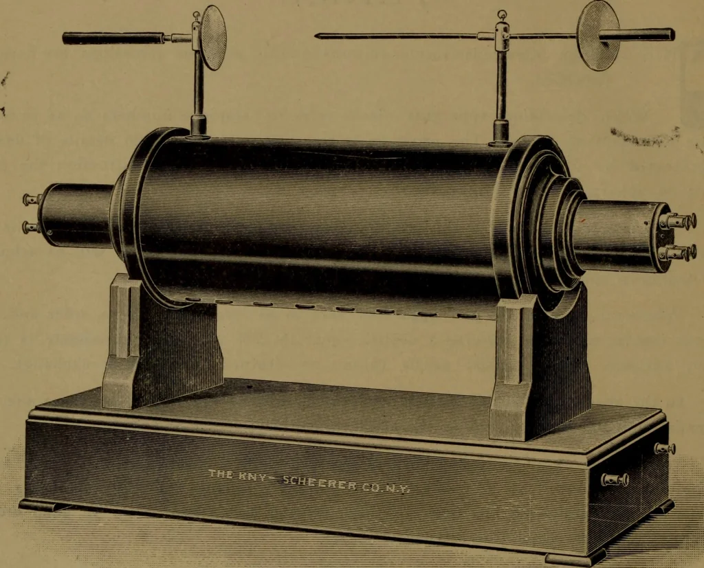 An illustration from X-ray apparatus : complete outfits and accessories for X-ray laboratories, 1908, leaf 13