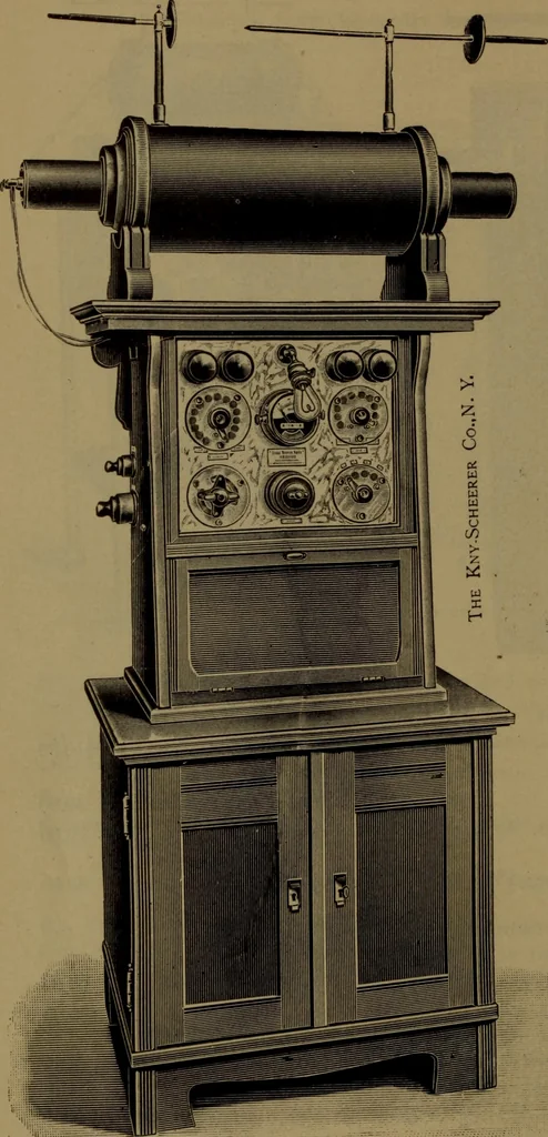 An illustration from X-ray apparatus : complete outfits and accessories for X-ray laboratories, 1908, leaf 25