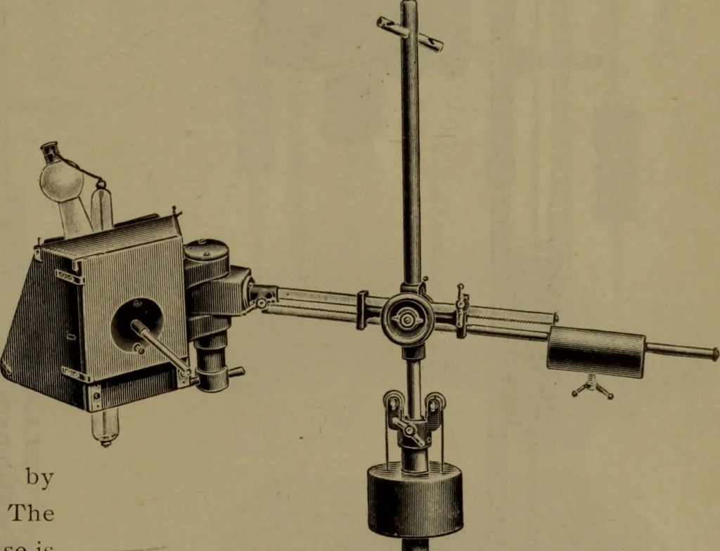 An illustration from X-ray apparatus : complete outfits and accessories for X-ray laboratories, 1908, leaf 38