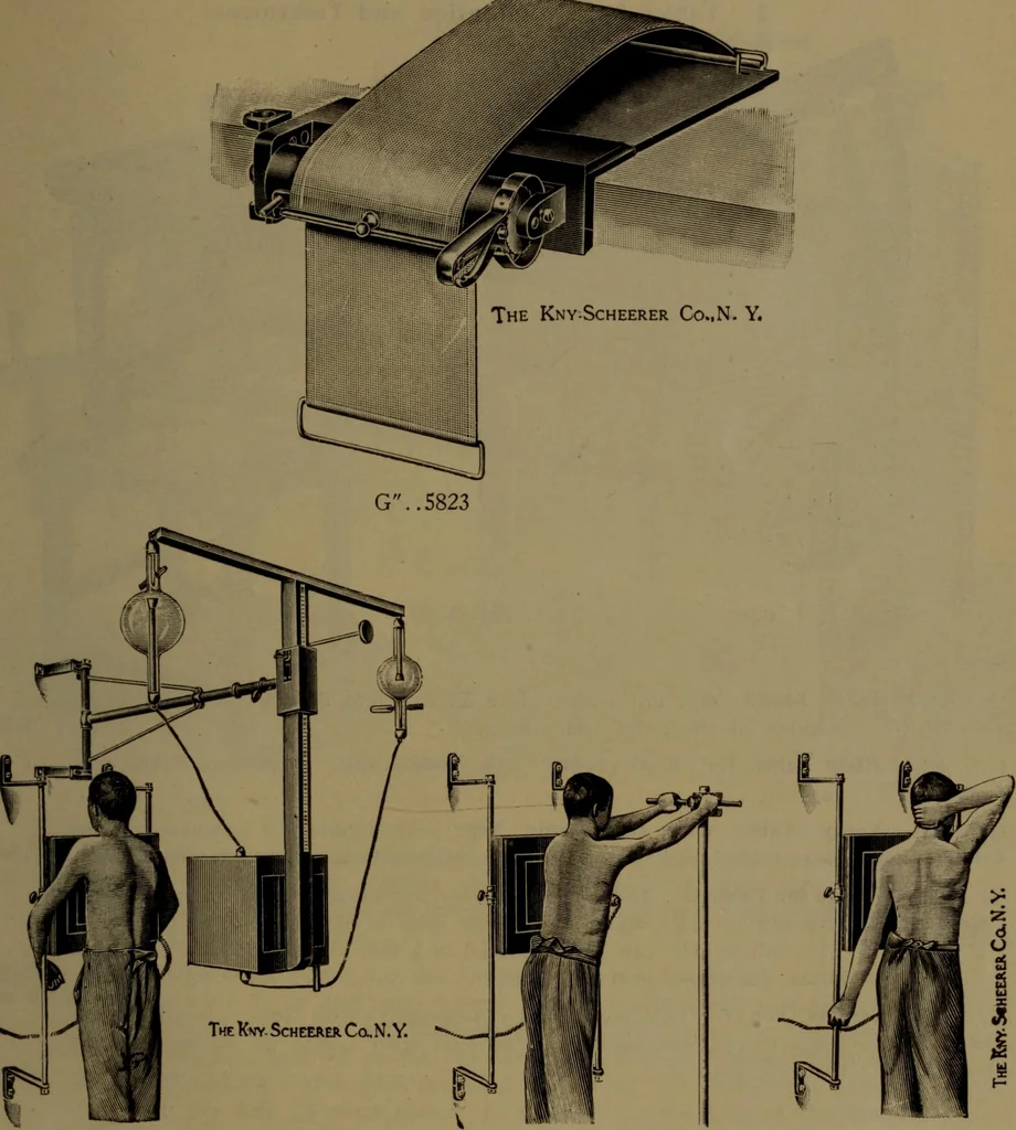 An illustration from X-ray apparatus : complete outfits and accessories for X-ray laboratories, 1908, leaf 46