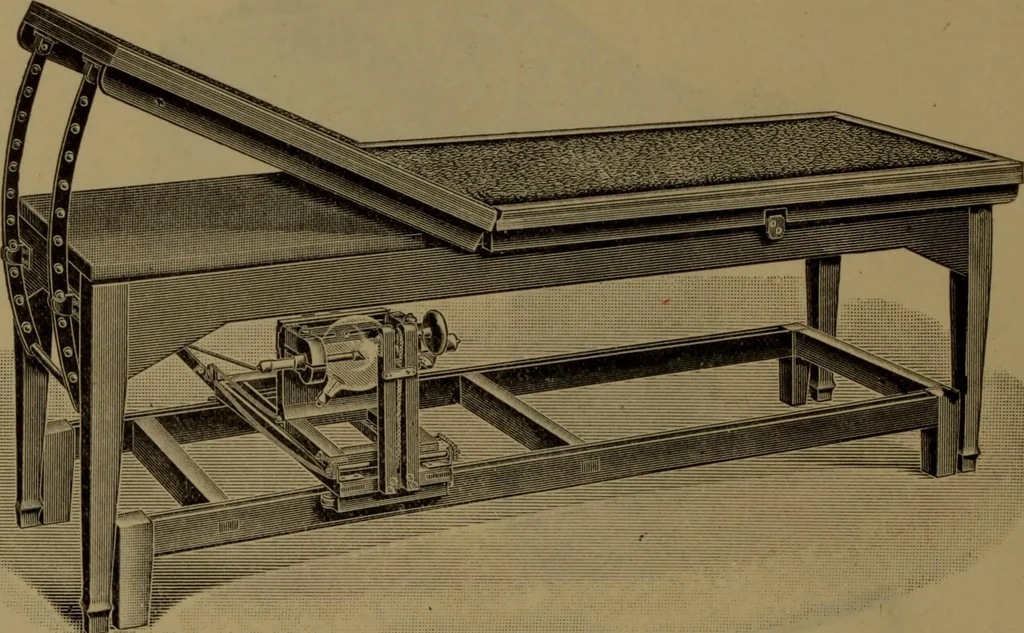 An illustration from X-ray apparatus : complete outfits and accessories for X-ray laboratories, 1908, leaf 47