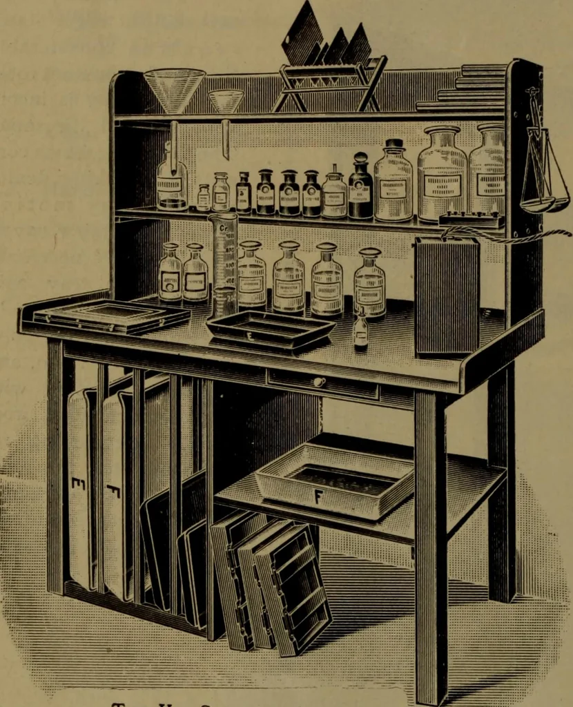 An illustration from X-ray apparatus : complete outfits and accessories for X-ray laboratories, 1908, leaf 69