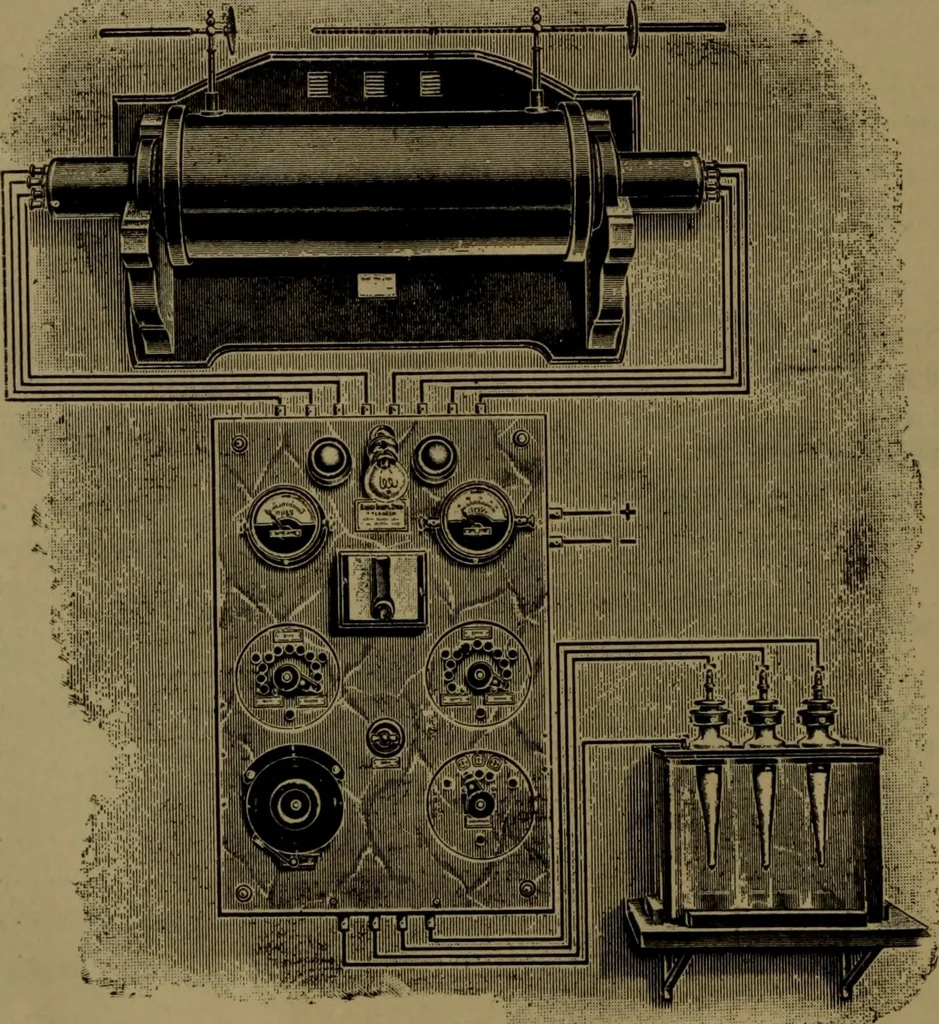 An illustration from X-ray apparatus : complete outfits and accessories for X-ray laboratories, 1908, leaf 73