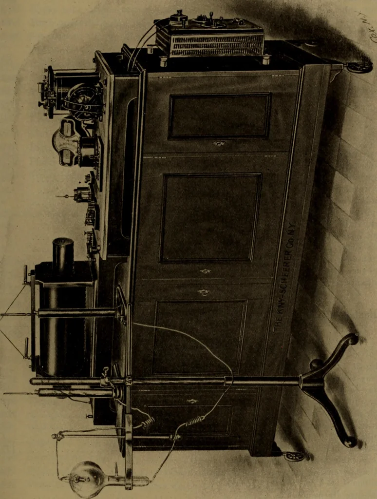 An illustration from X-ray apparatus : complete outfits and accessories for X-ray laboratories, 1908, leaf 86