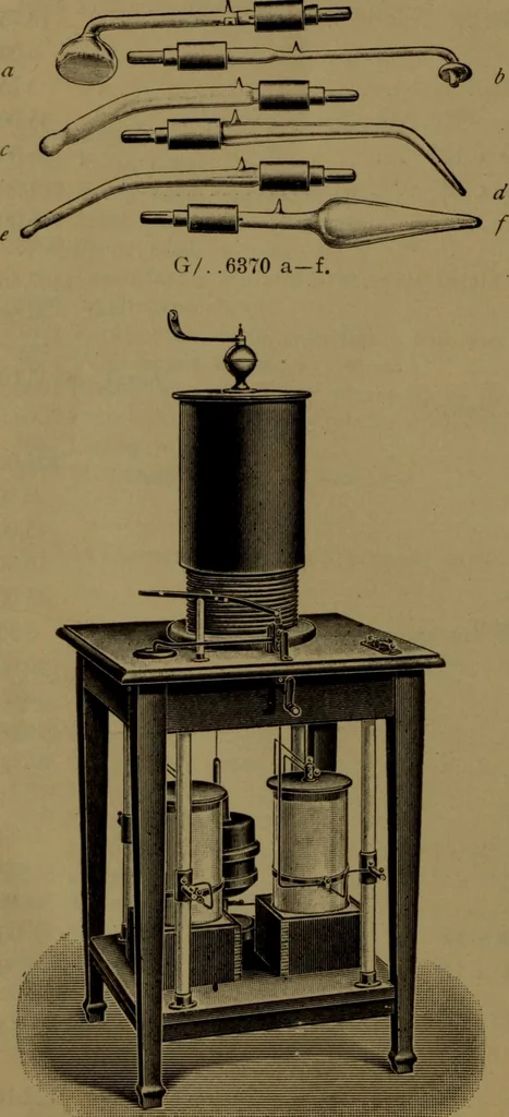 An illustration from X-ray apparatus : complete outfits and accessories for X-ray laboratories, 1908, leaf 89