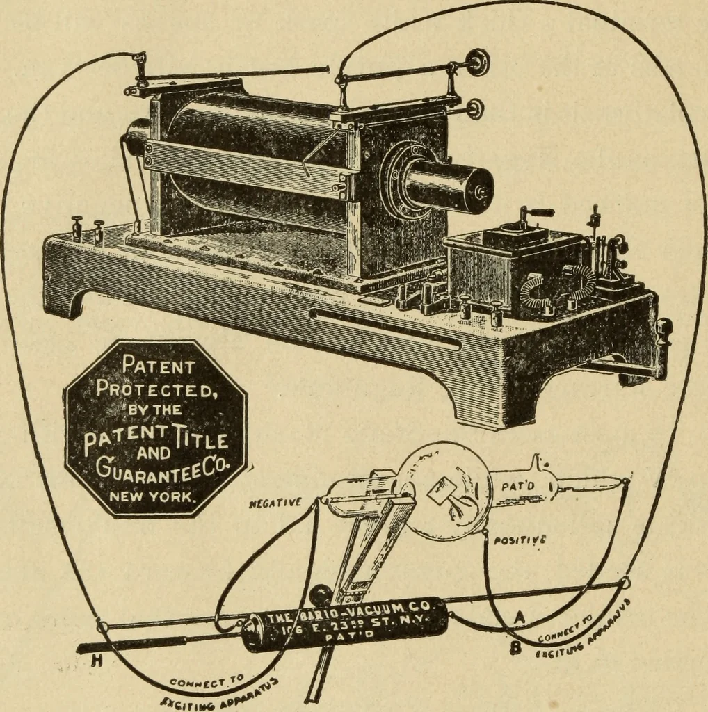 An illustration from X-ray apparatus, miniature lamps and accessories, 1902, leaf 13