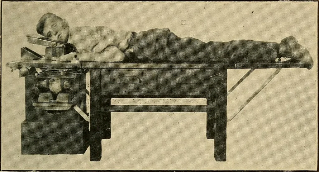An illustration from X-ray dosage in treatment and radiography, 1922, leaf 58