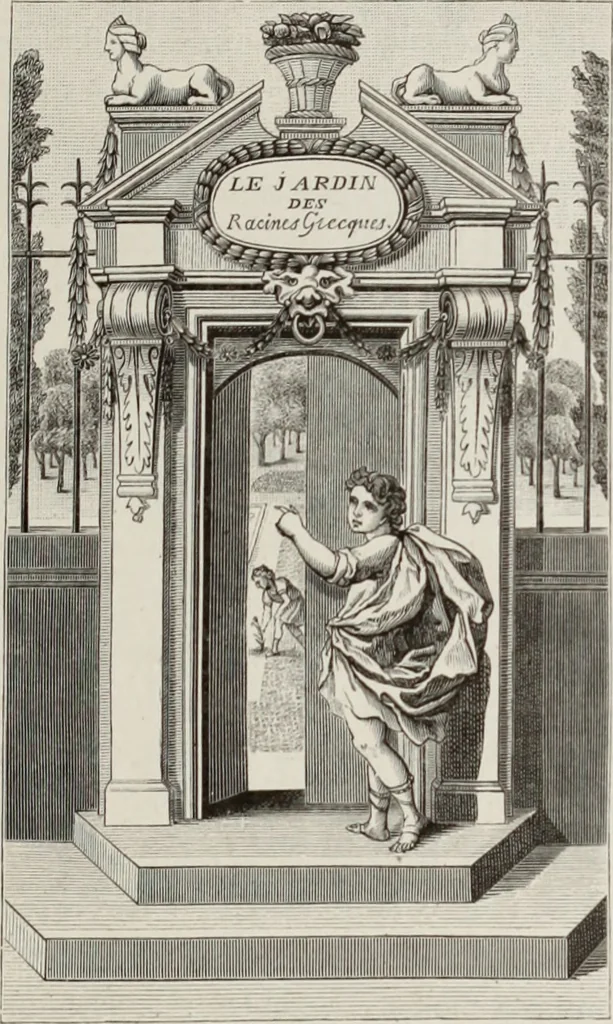 An illustration from XVIIme [i.e. dix-septième] siècle : lettres, sciences et arts, France, 1590-1700, 1882, leaf 102