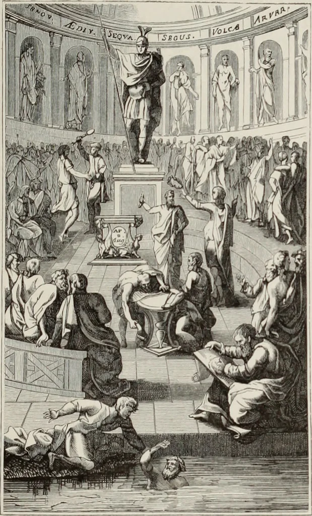 An illustration from XVIIme [i.e. dix-septième] siècle : lettres, sciences et arts, France, 1590-1700, 1882, leaf 114