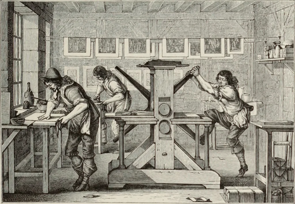 An illustration from XVIIme [i.e. dix-septième] siècle : lettres, sciences et arts, France, 1590-1700, 1882, leaf 130
