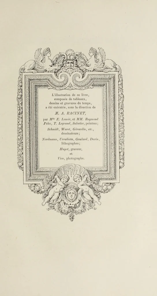 An illustration from XVIIme [i.e. dix-septième] siècle : lettres, sciences et arts, France, 1590-1700, 1882, leaf 14