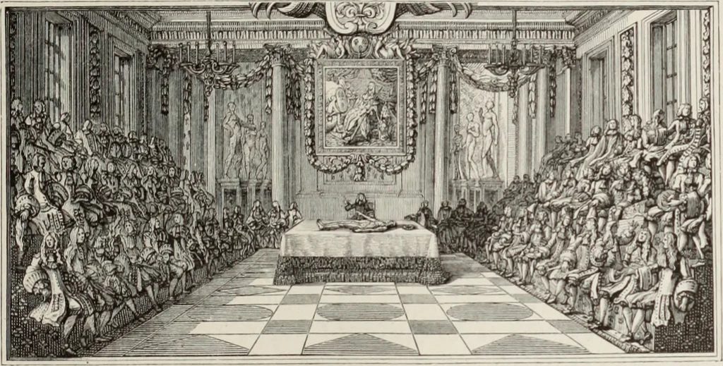An illustration from XVIIme [i.e. dix-septième] siècle : lettres, sciences et arts, France, 1590-1700, 1882, leaf 160