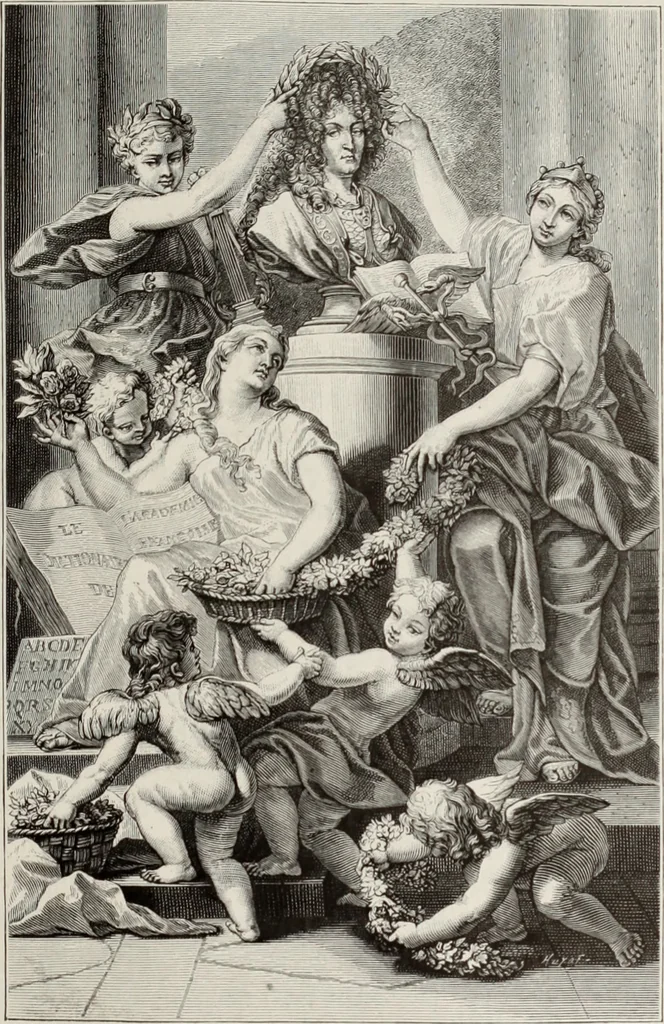 An illustration from XVIIme [i.e. dix-septième] siècle : lettres, sciences et arts, France, 1590-1700, 1882, leaf 170