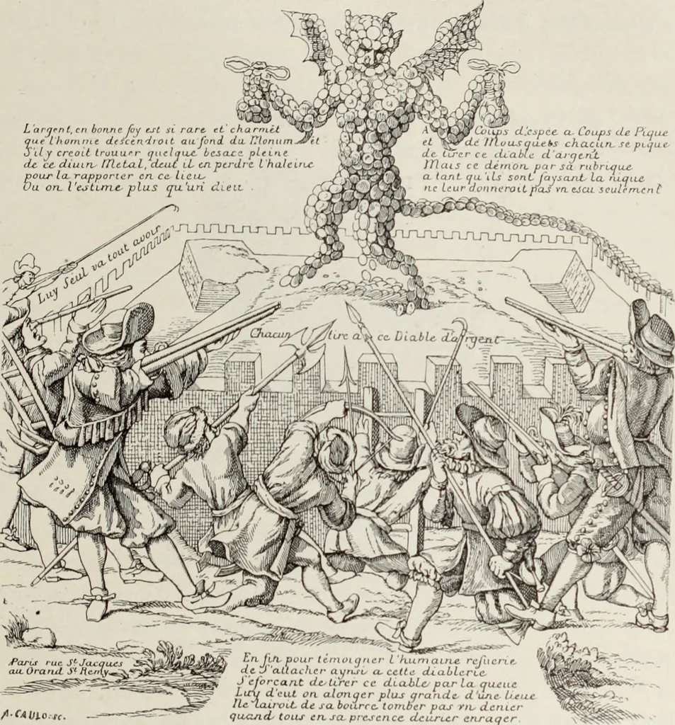 An illustration from XVIIme [i.e. dix-septième] siècle : lettres, sciences et arts, France, 1590-1700, 1882, leaf 194