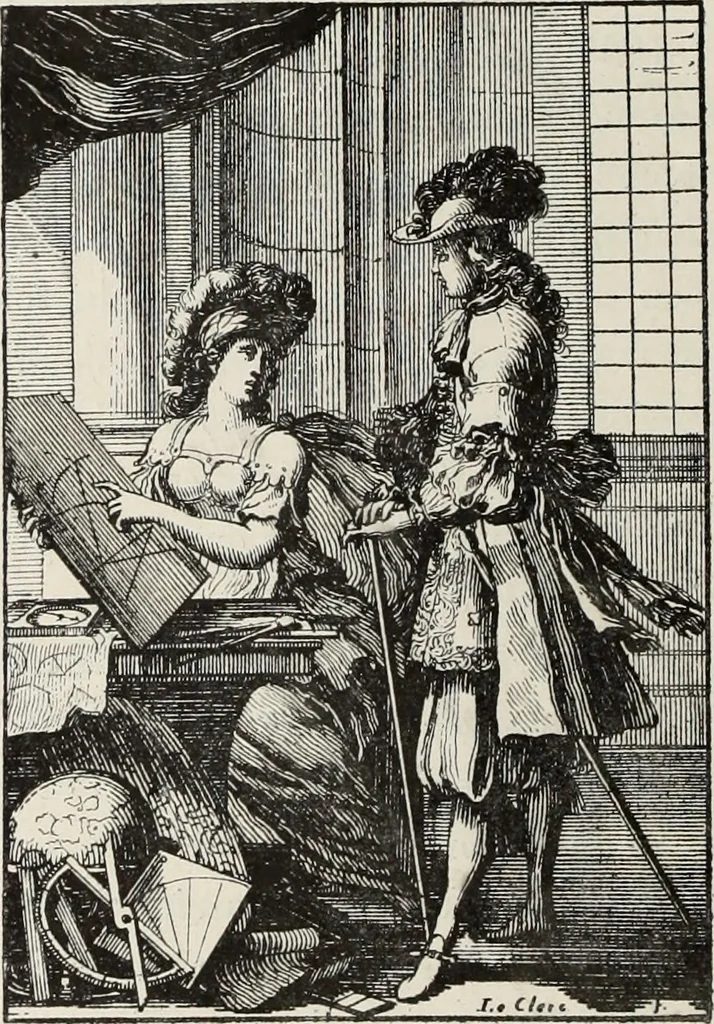 An illustration from XVIIme [i.e. dix-septième] siècle : lettres, sciences et arts, France, 1590-1700, 1882, leaf 27
