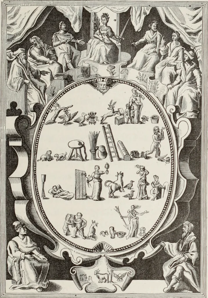 An illustration from XVIIme [i.e. dix-septième] siècle : lettres, sciences et arts, France, 1590-1700, 1882, leaf 306