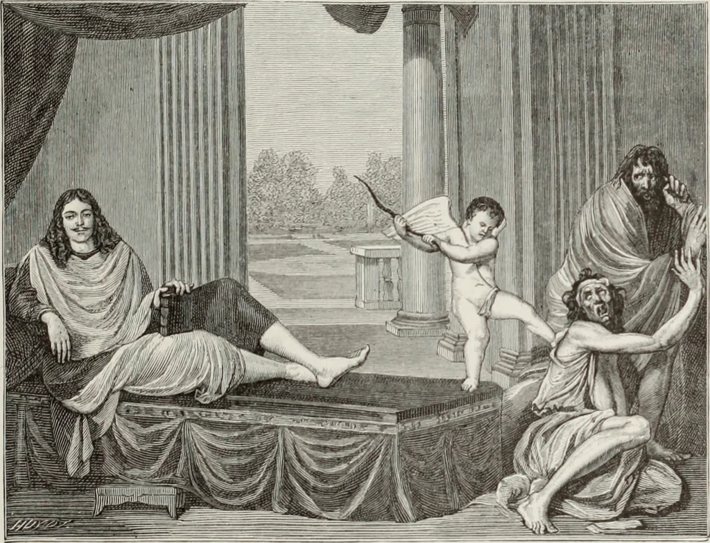 An illustration from XVIIme [i.e. dix-septième] siècle : lettres, sciences et arts, France, 1590-1700, 1882, leaf 328