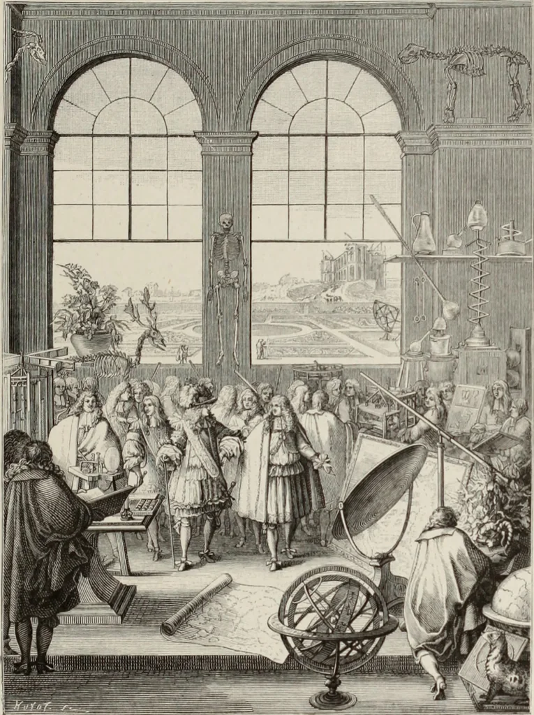 An illustration from XVIIme [i.e. dix-septième] siècle : lettres, sciences et arts, France, 1590-1700, 1882, leaf 34