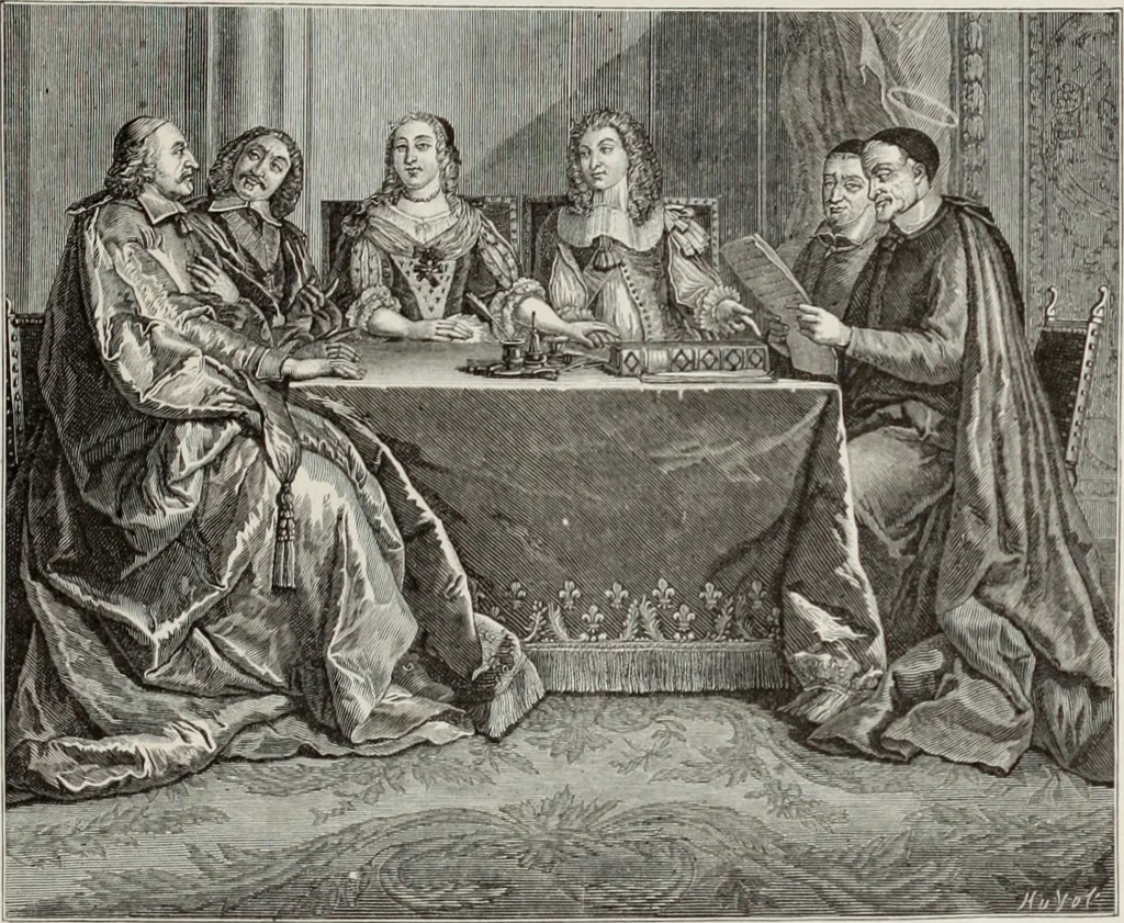 An illustration from XVIIme [i.e. dix-septième] siècle : lettres, sciences et arts, France, 1590-1700, 1882, leaf 344