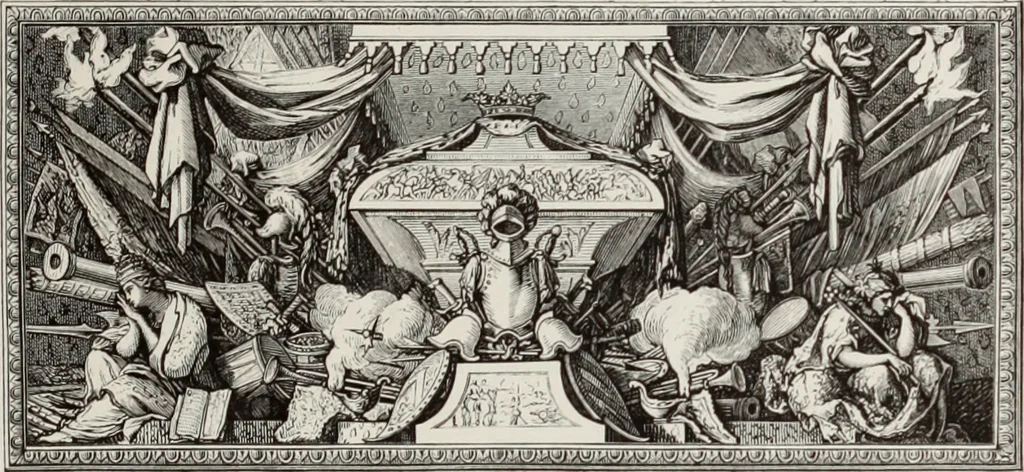 An illustration from XVIIme [i.e. dix-septième] siècle : lettres, sciences et arts, France, 1590-1700, 1882, leaf 352