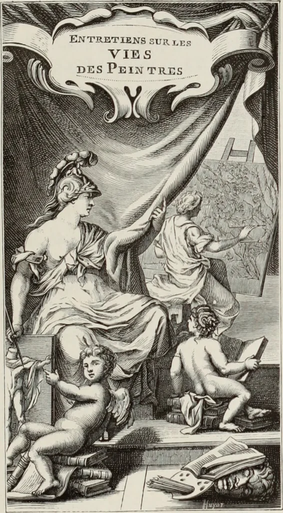 An illustration from XVIIme [i.e. dix-septième] siècle : lettres, sciences et arts, France, 1590-1700, 1882, leaf 412