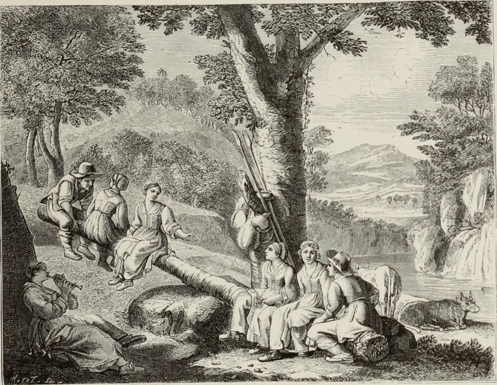 An illustration from XVIIme [i.e. dix-septième] siècle : lettres, sciences et arts, France, 1590-1700, 1882, leaf 416