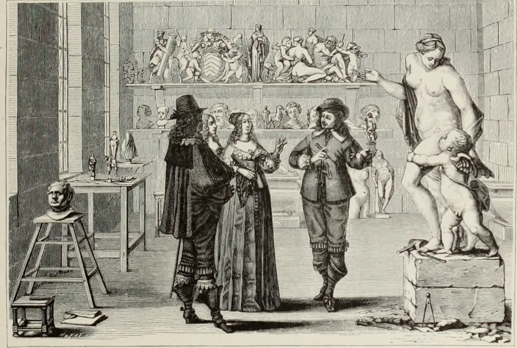 An illustration from XVIIme [i.e. dix-septième] siècle : lettres, sciences et arts, France, 1590-1700, 1882, leaf 424