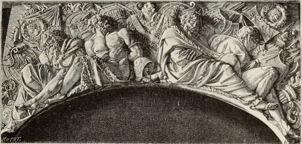 An illustration from XVIIme [i.e. dix-septième] siècle : lettres, sciences et arts, France, 1590-1700, 1882, leaf 430