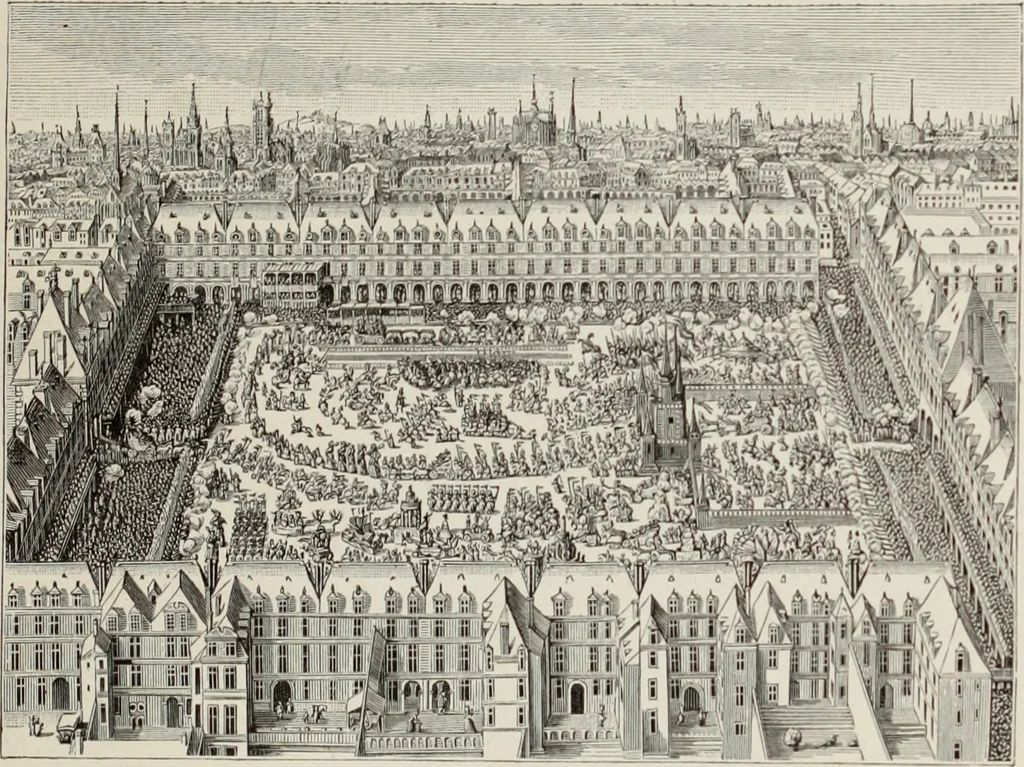 An illustration from XVIIme [i.e. dix-septième] siècle : lettres, sciences et arts, France, 1590-1700, 1882, leaf 468