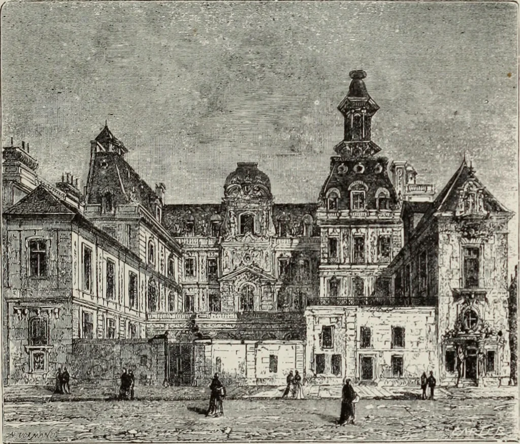 An illustration from XVIIme [i.e. dix-septième] siècle : lettres, sciences et arts, France, 1590-1700, 1882, leaf 482